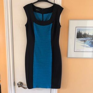 Colour block sheath dress